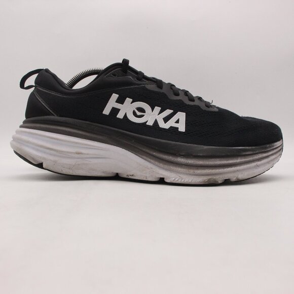Hoka One One Other - Hoka One One Bondi 8 Mens Size 11.5 EE Black Running Shoes Sneakers 1127953 BWHT